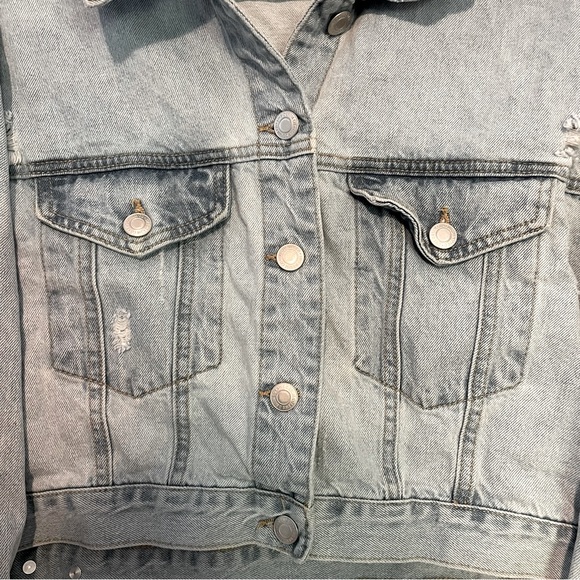Women’s cropped Jean jacket - Picture 3 of 5